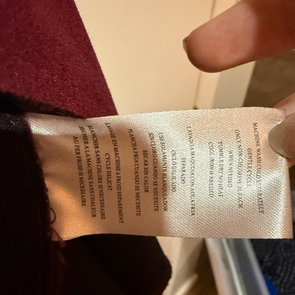 NWOT Kut from the Kloth Burgundy Blazer Cascade Front - Picture 6 of 6